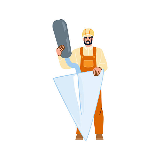 Maçon professionnel avec outils